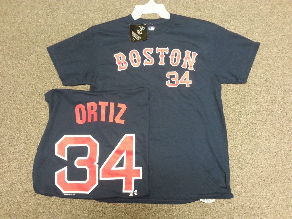 Boston Red Sox Ortiz Mens Player Name Number Shirt Southside Sports