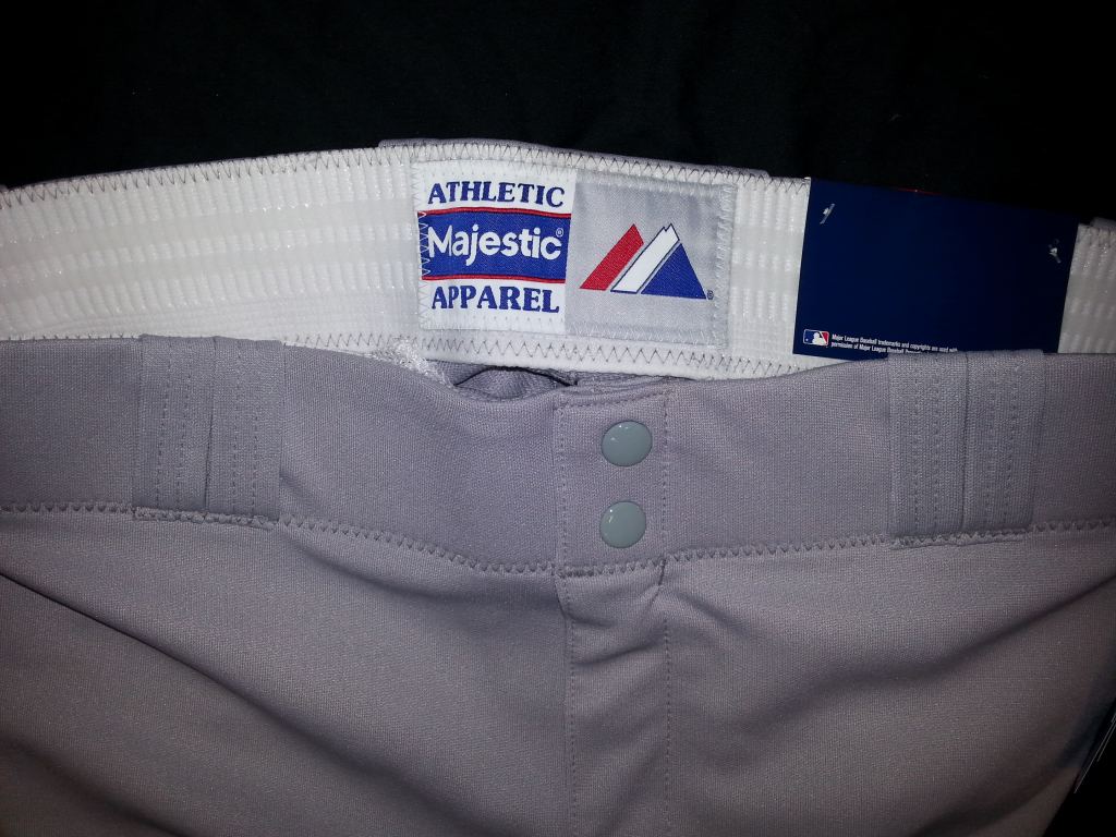 Solid Grey Majestic Athletic Pro Style Baseball Pant Southside Sports