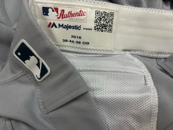 Solid Gray Majestic Authentic Collection Baseball Pants Team Issued